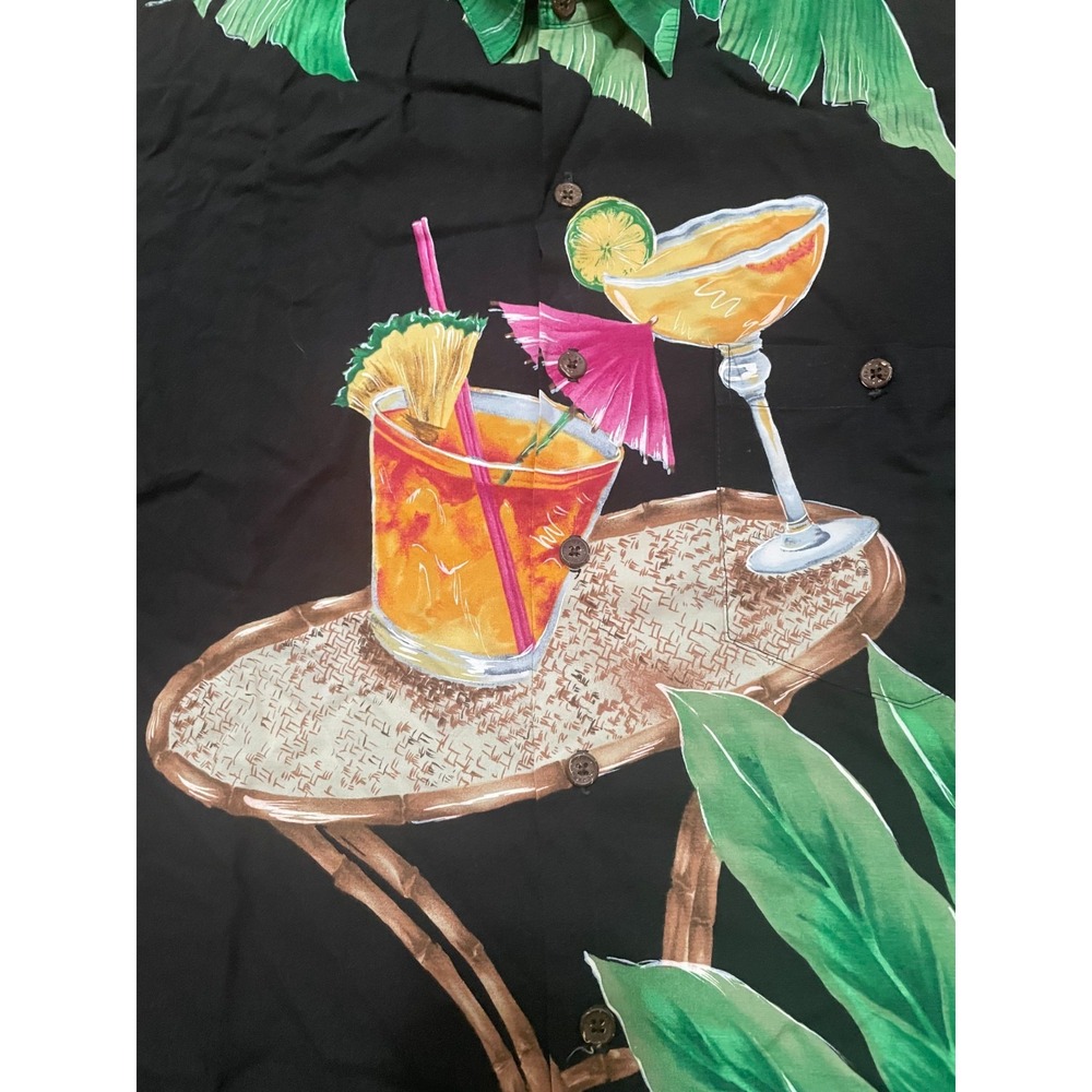 Tori Richard Hawaiian Shirt Mens Extra Large Cocktail Print Short Sleeve - Picture 4 of 11